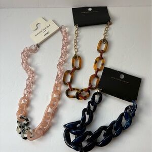 Set of 3 Brand New Chunky Necklaces